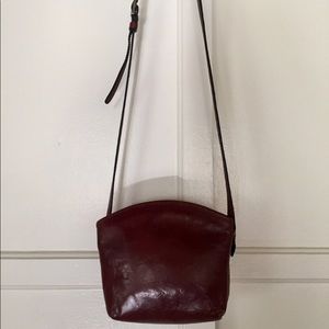 Vintage “Cellini” Leather Crossbody Bag